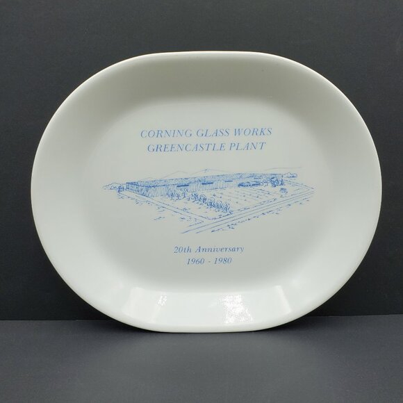 Corelle Corning Glass Works Greencastle Plant 20th Anniversary Collector Plate - Picture 6 of 6